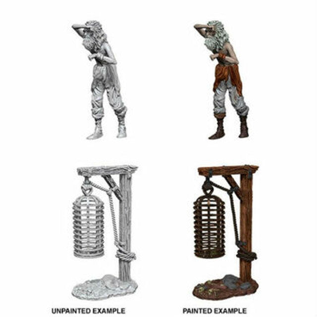 WizKids Deep Cuts Unpainted Miniatures: Hanging Cage (See WZK 73874 for available inventory) W12.5
