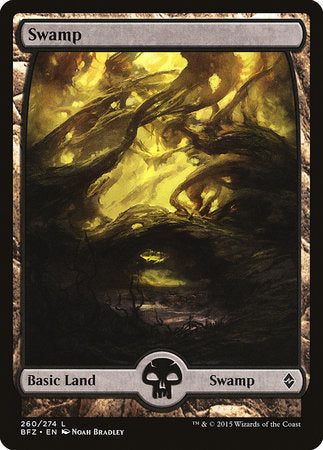 Swamp (260) - Full Art [Battle for Zendikar]
