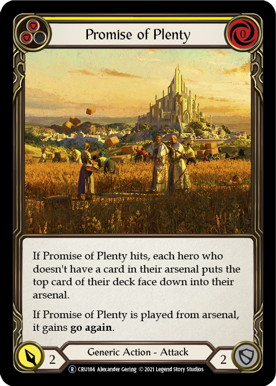 Promise of Plenty (Yellow) [U-CRU184] Unlimited Normal