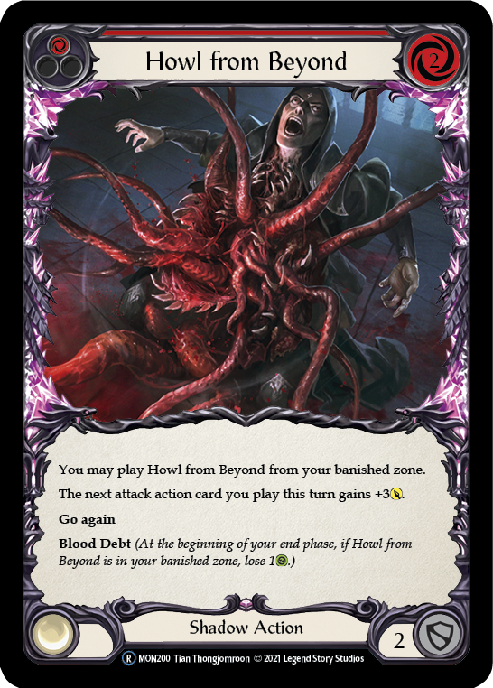 Howl from Beyond (Red) [U-MON200-RF] Unlimited Rainbow Foil