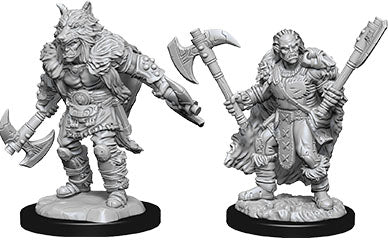 Dungeons & Dragons Nolzur`s Marvelous Unpainted Miniatures: Half-Orc Barbarian Male W09