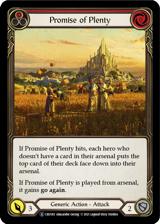 Promise of Plenty (Red) [U-CRU183] Unlimited Normal